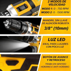 Kit de Taladro y Atornillador Inalámbrico MaxPro 48V Completo + REGALO: Maletín de Accesorios y 2 Baterías