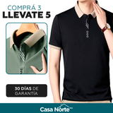 [Llevá 5 Pagá 3] Camisa Masculina Milano en Seda Fría y Poliéster (¡Estilo Imponente!)